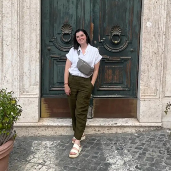 Quince Tops - Quince Vintage Wash Tencel Camp Shirt Sz S White NEW